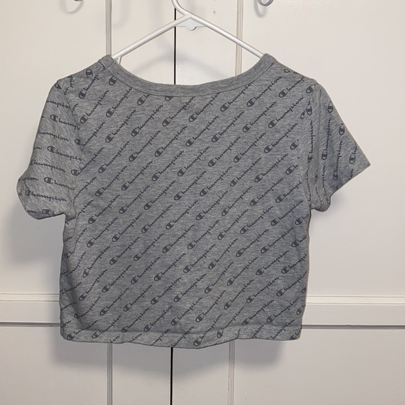 Champion Heritage XS Gray Logo Print Shirt - Picture 2 of 8